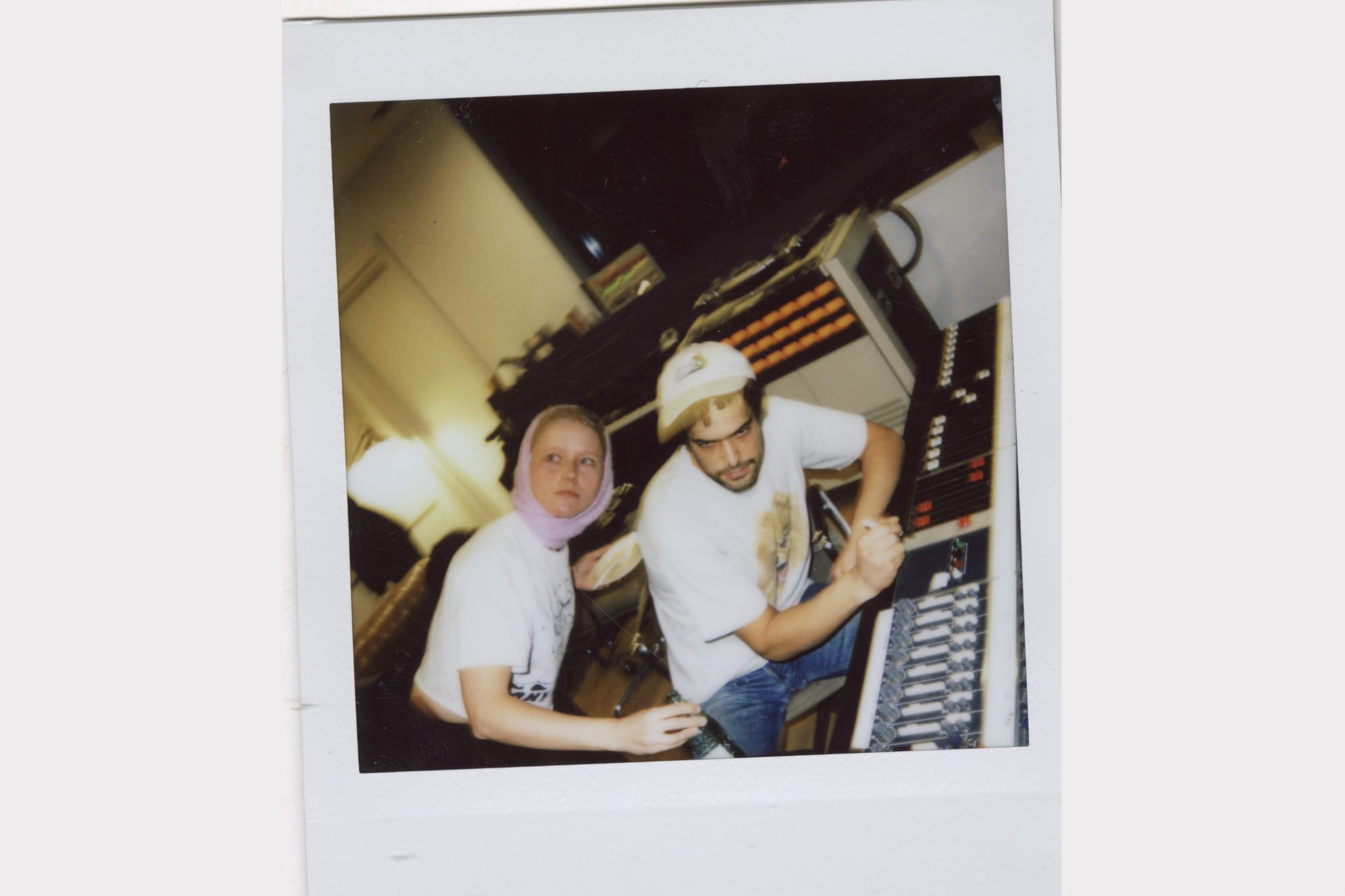 Polaroid of strongboi in the studio