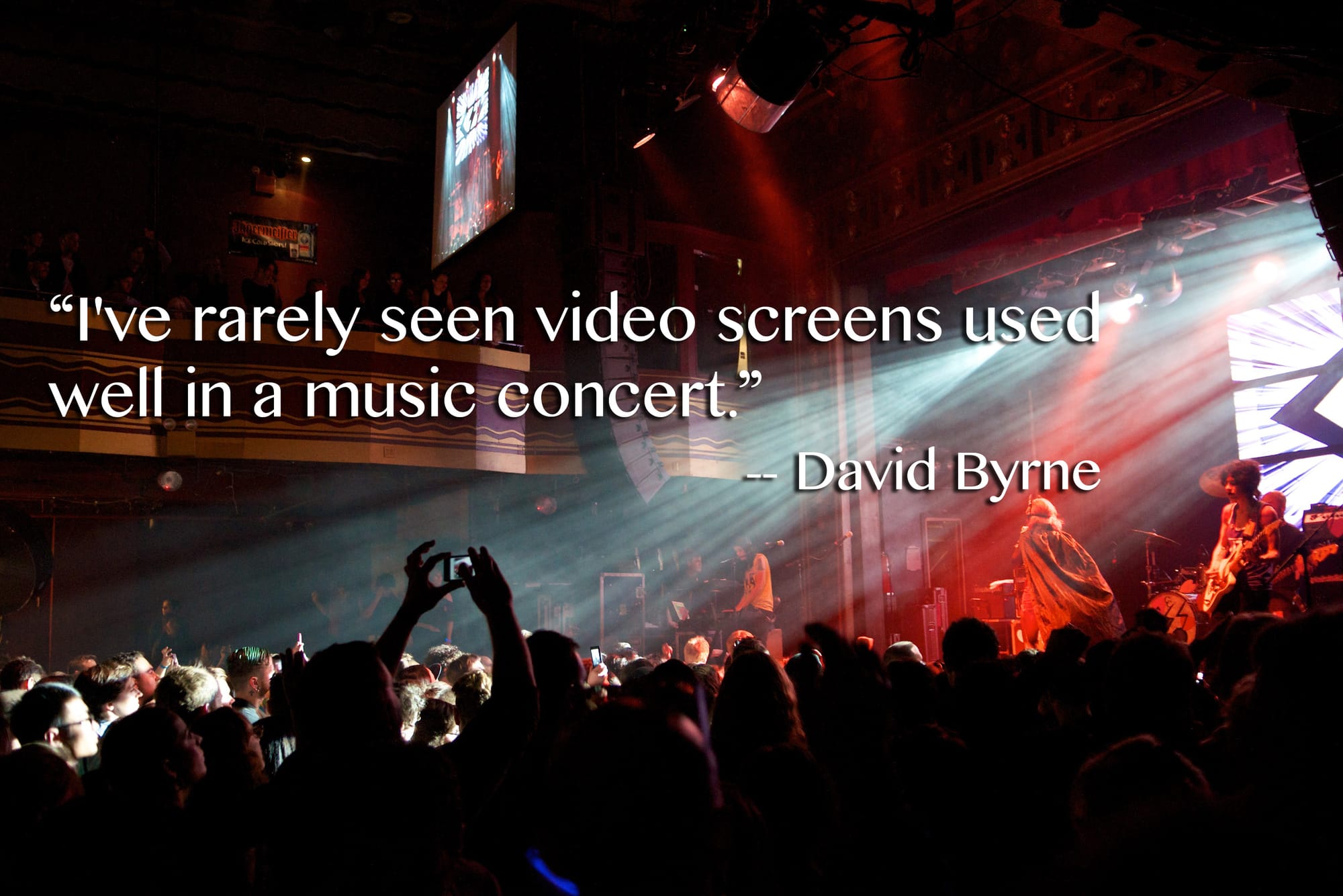 MUSIC QUOTES: Video Screens