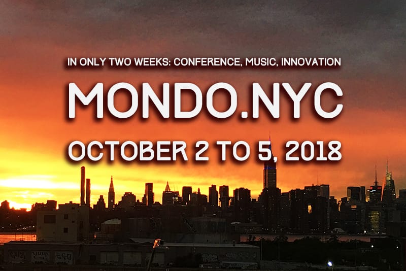 Mondo.NYC back in its 3rd year: October 2-5, 2018