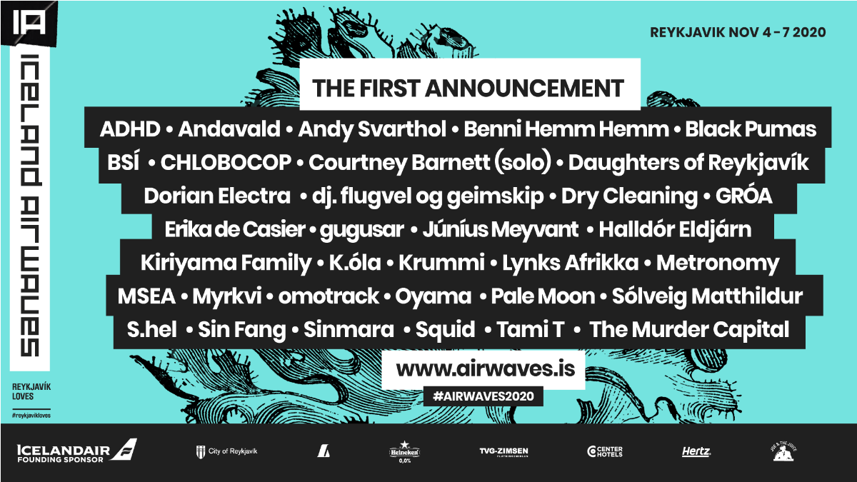 Iceland Airwaves 2020 - First Lineup Announcements