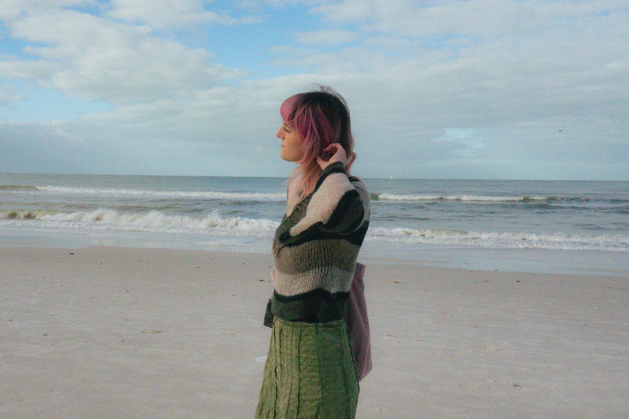 Frances Mistry at the beach