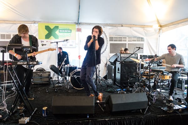 Mansionair live at the West Tent for the Aussie BBQ, SXSW 2015